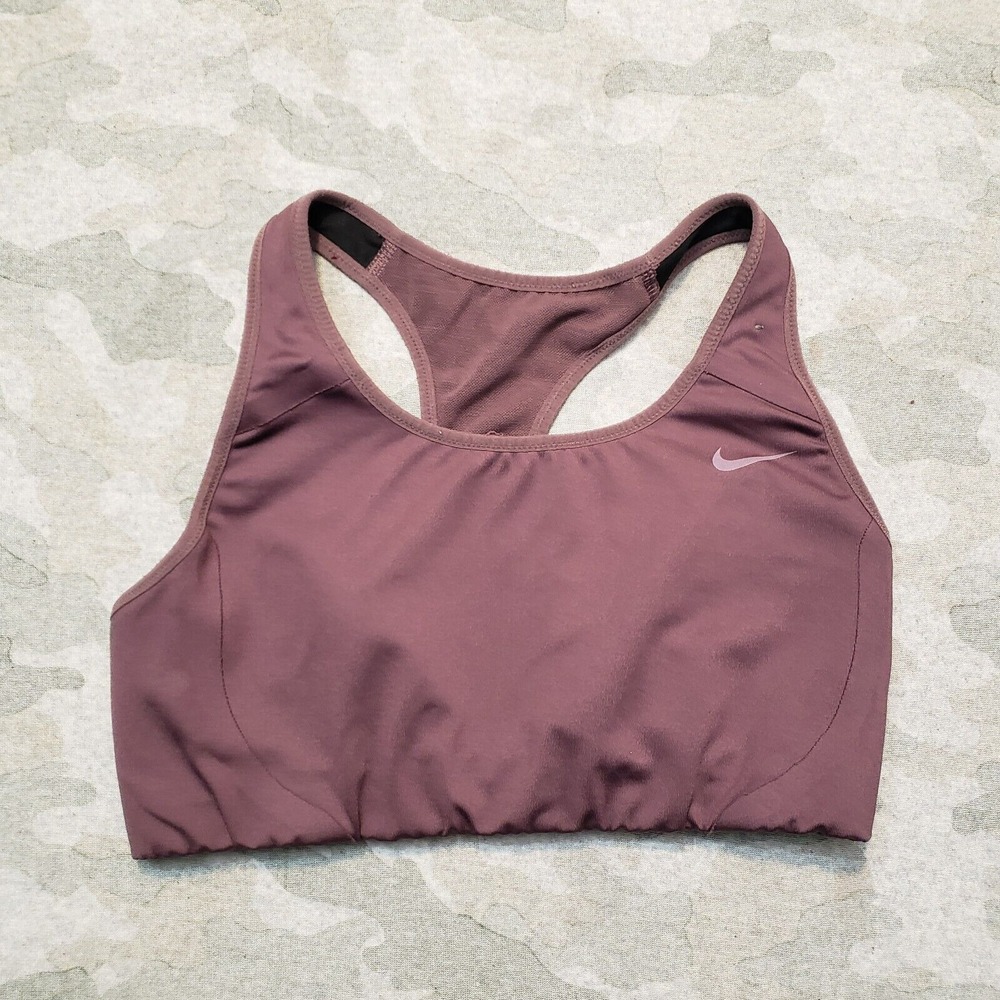 Nike Sports Bra Womens‎ Small Purple Pullover Lightweight Gym Fitness Yoga